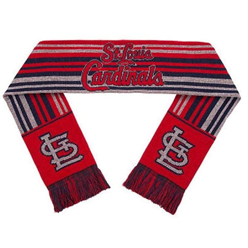 Forever Collectibles St. Louis Cardinals Glitter Stripe Scarf