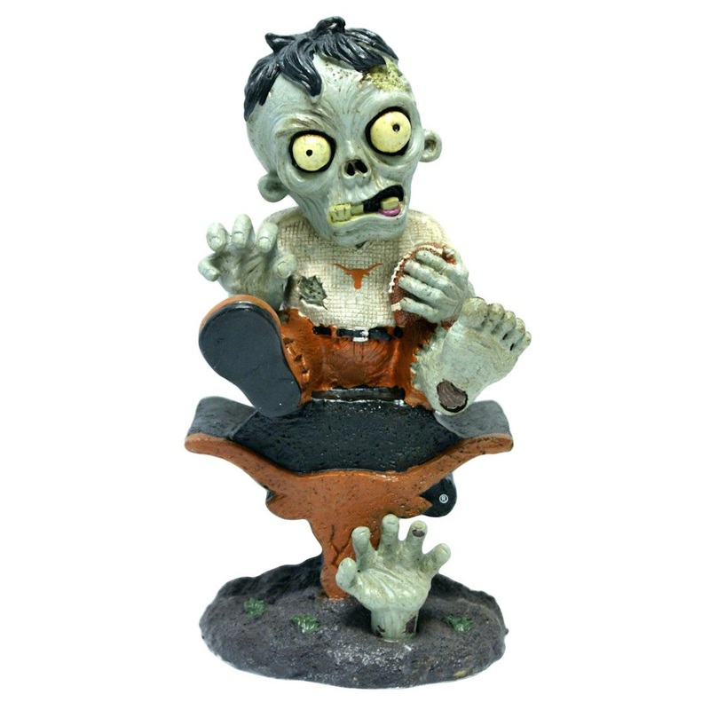 Forever Collectibles Texas Longhorns Zombie On Logo w/Football Figurine