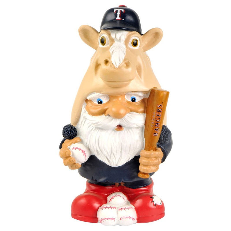 Forever Collectibles Texas Rangers Mad Hatter Garden Gnome