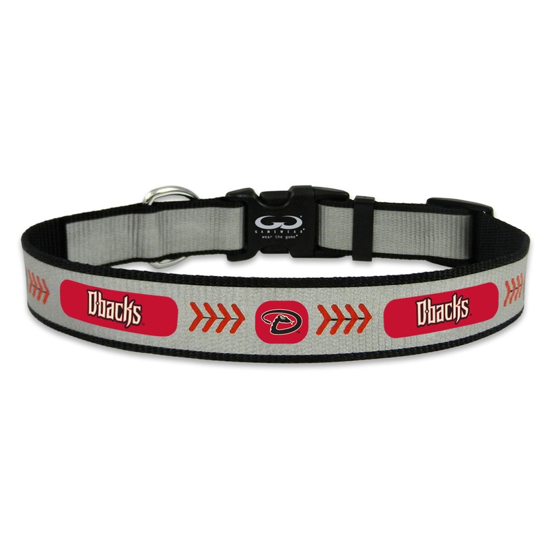 Gamewear Arizona Diamondbacks Reflective Baseball Pet Collar Size Large