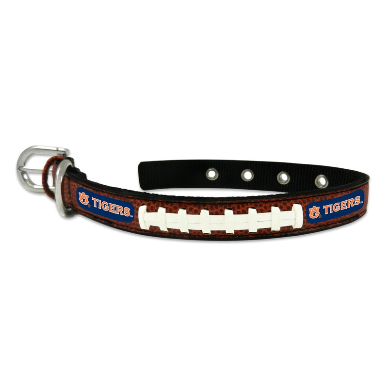 Gamewear Auburn Tigers Classic Leather Football Pet Collar Size Small