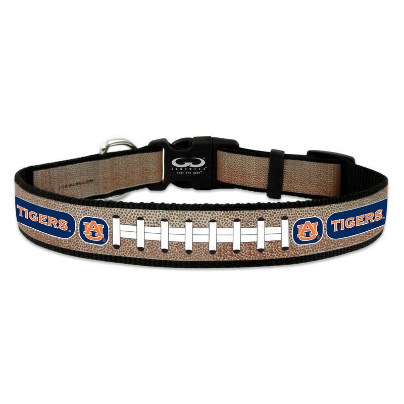 Gamewear Auburn Tigers Reflective Football Pet Collar Size Large