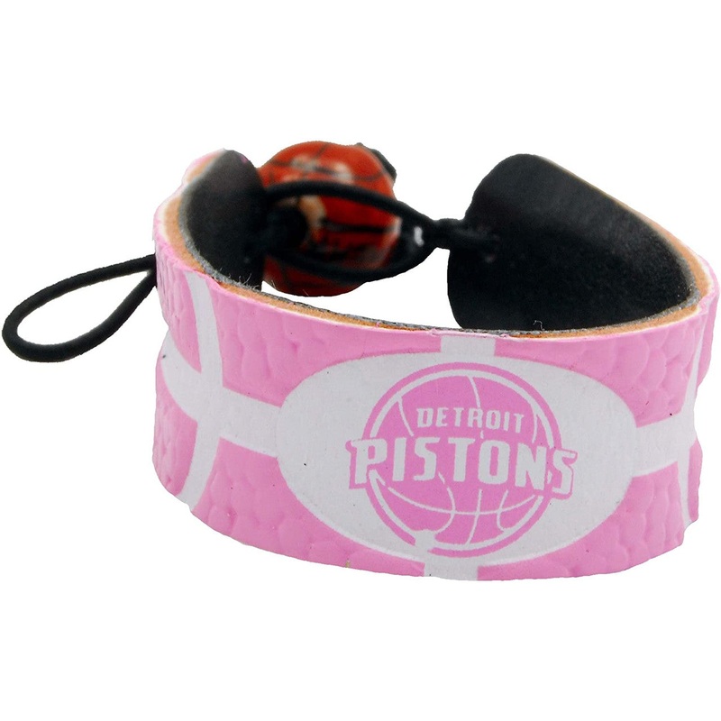 Gamewear Detroit Pistons Pink Basketball Bracelet