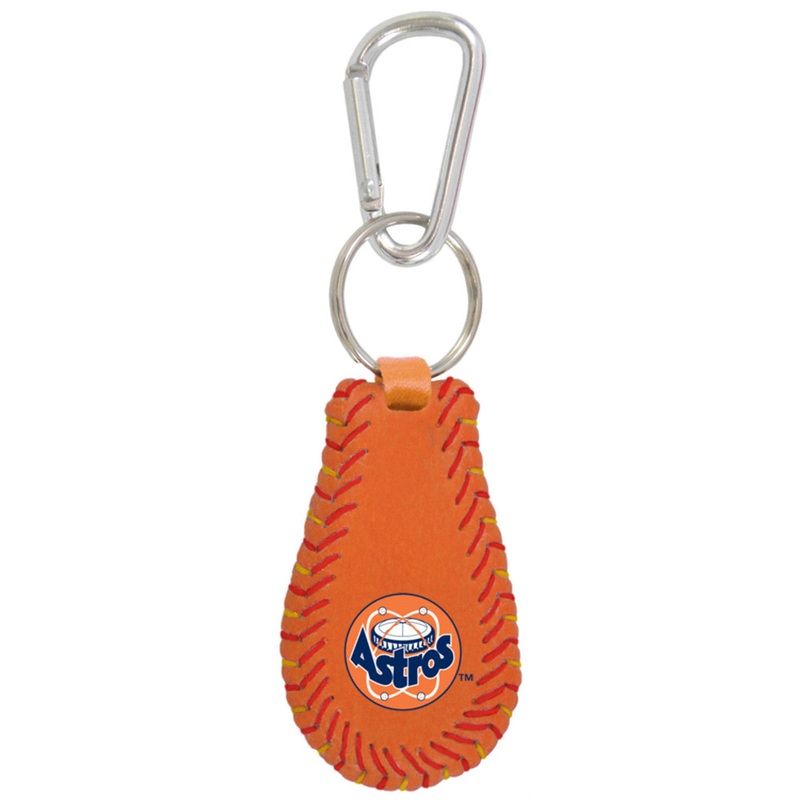 Gamewear Houston Astros Team Color Retro 80’s Logo Baseball Keychain