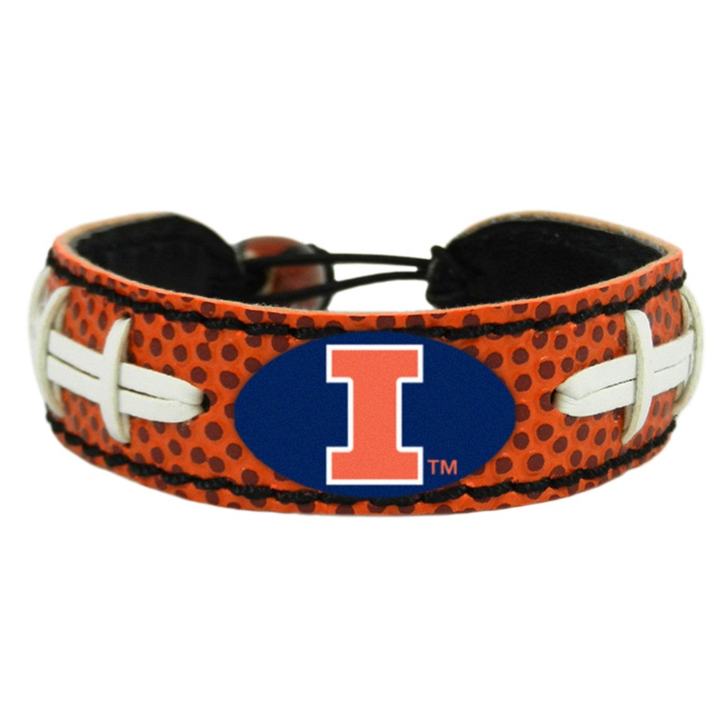 Gamewear Illinois Fighting Illini Classic Football Bracelet