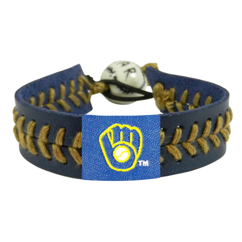 Gamewear Milwaukee Brewers Team Color Baseball Bracelet