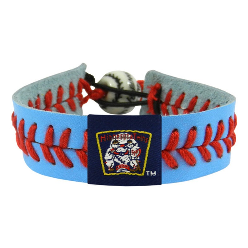 Gamewear Minnesota Twins Retro Mini and Paul Mascot Team Color Baseball Bracelet