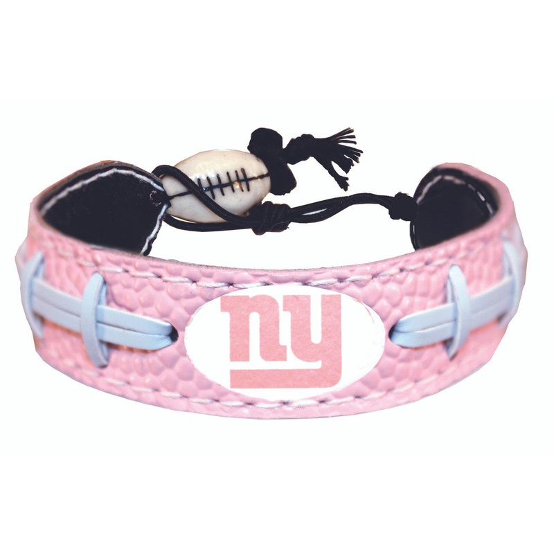 Gamewear New York Giants Pink Football Bracelet