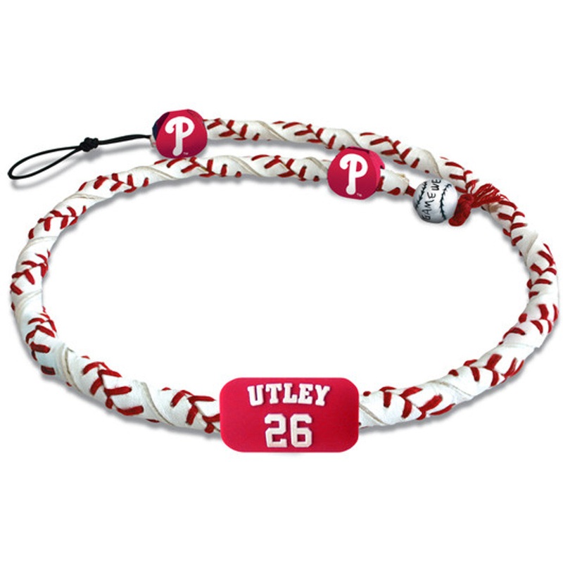 Gamewear Philadelphia Phillies Frozen Rope Chase Utley Classic Baseball Necklace