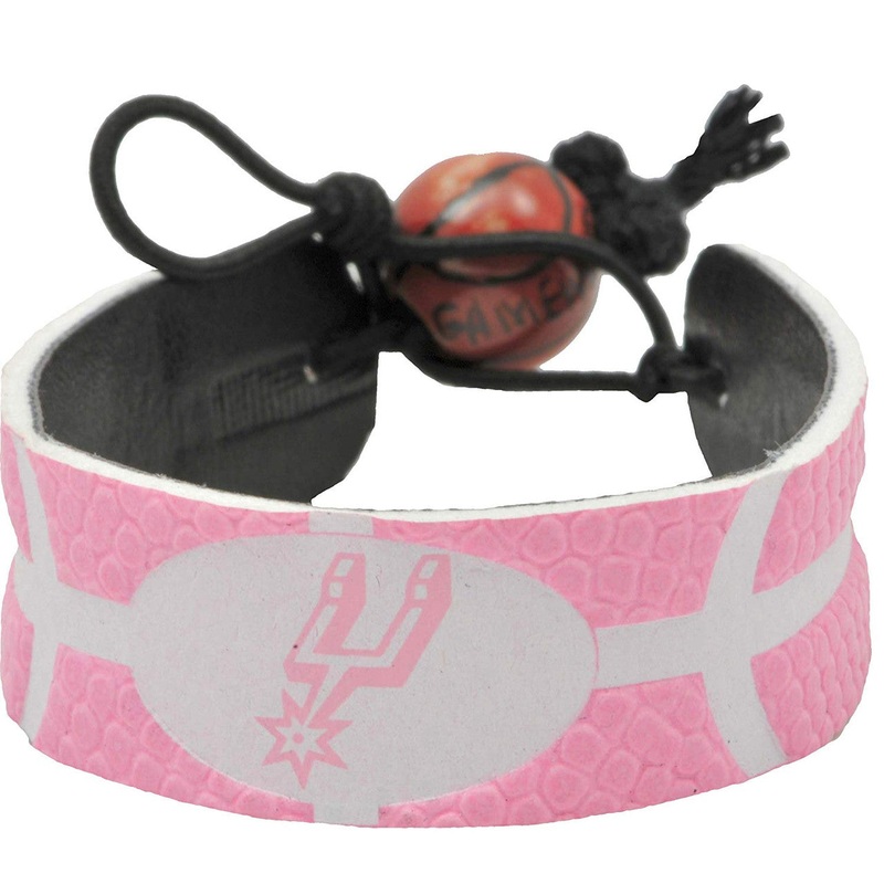 Gamewear San Antonio Spurs Pink Basketball Bracelet