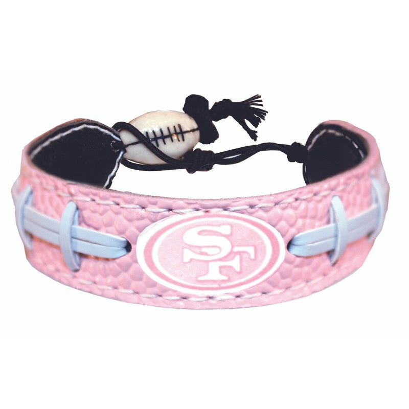 Gamewear San Francisco 49ers Pink Football Bracelet