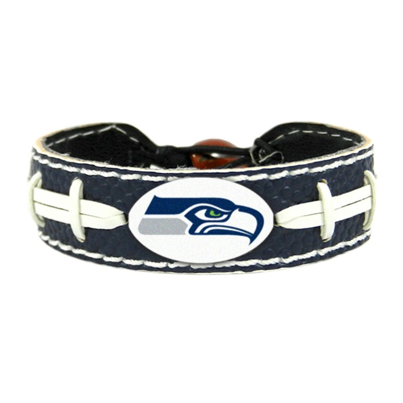 Gamewear Seattle Seahawks Navy Team Color Football Bracelet