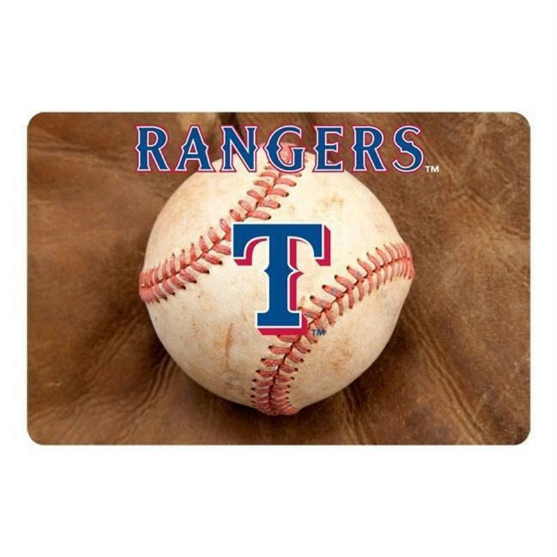 Gamewear Texas Rangers Classic Baseball Pet Bowl Mat Size Large