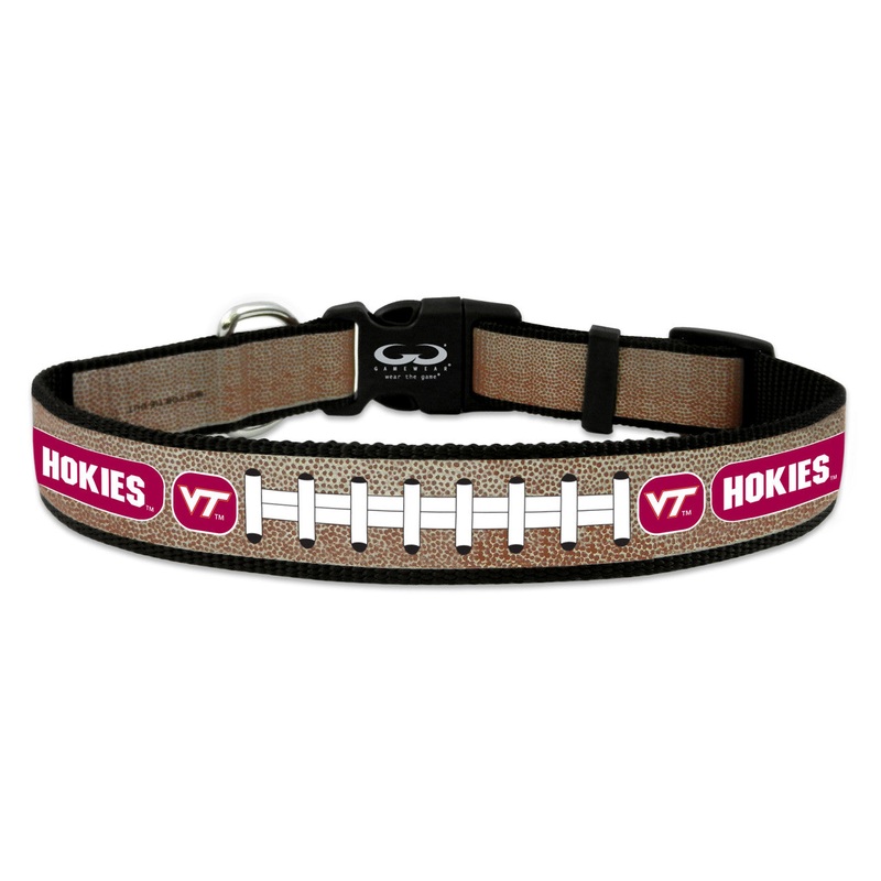 Gamewear Virginia Tech Hokies Reflective Football Pet Collar Size Medium