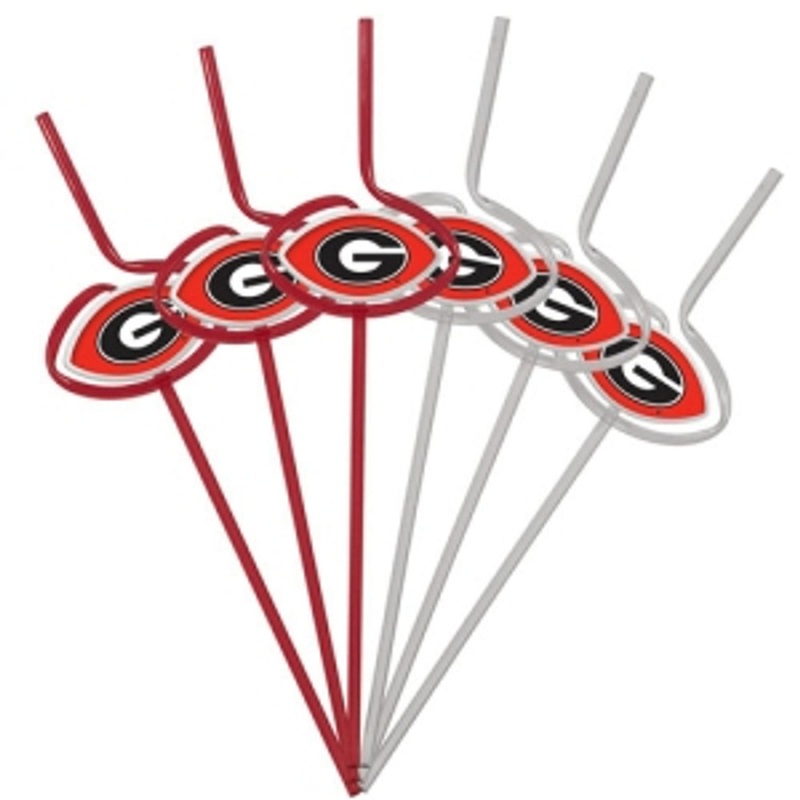 Pangea Brands Georgia Bulldogs Team Sipper Straws