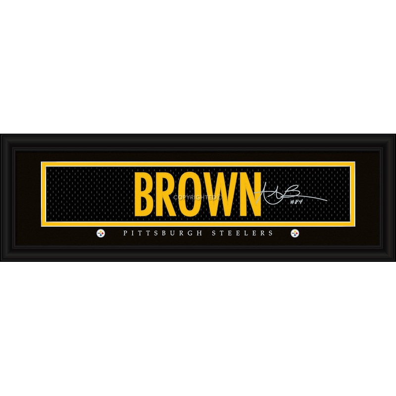 Prints Charming Pittsburgh Steelers Antonio Brown Signature Print 8×24