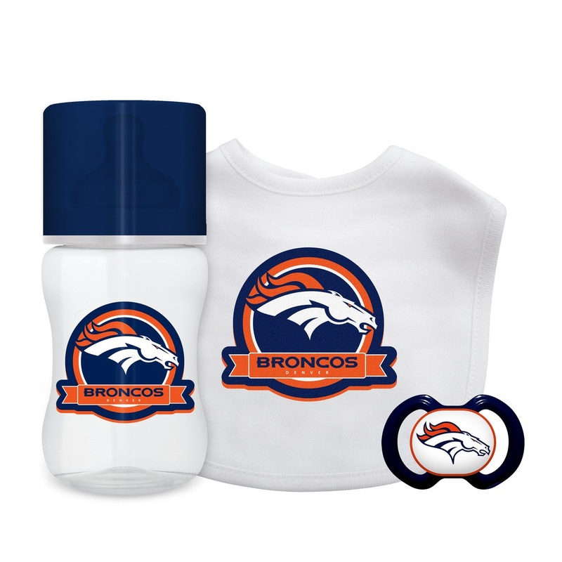 Baby Fanatic Denver Broncos 3 Piece Baby Gift Set