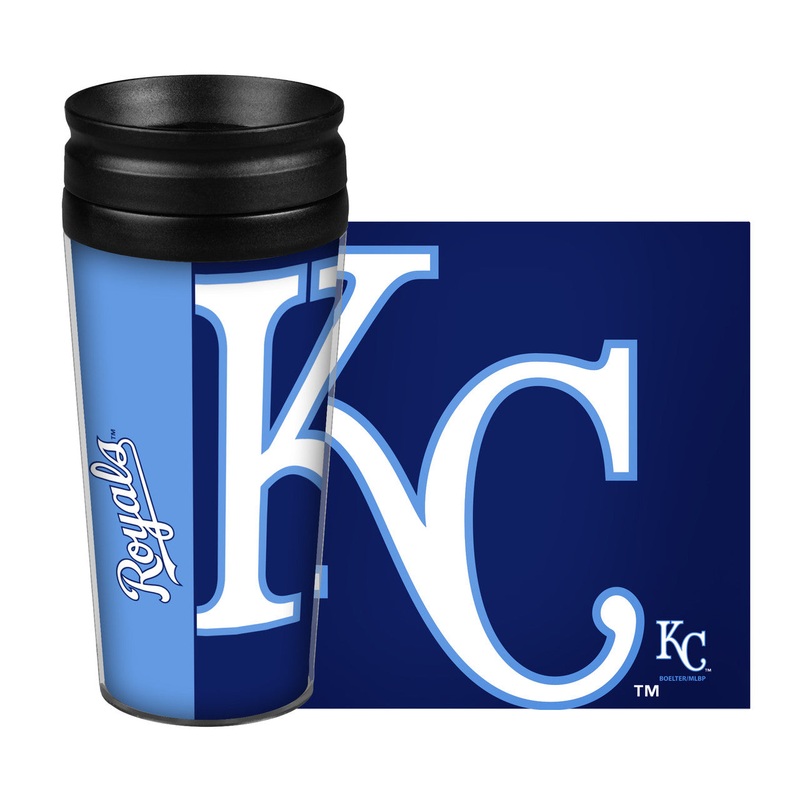 BOELTER Kansas City Royals 14oz Full Wrap Style Hype Design Travel Mug