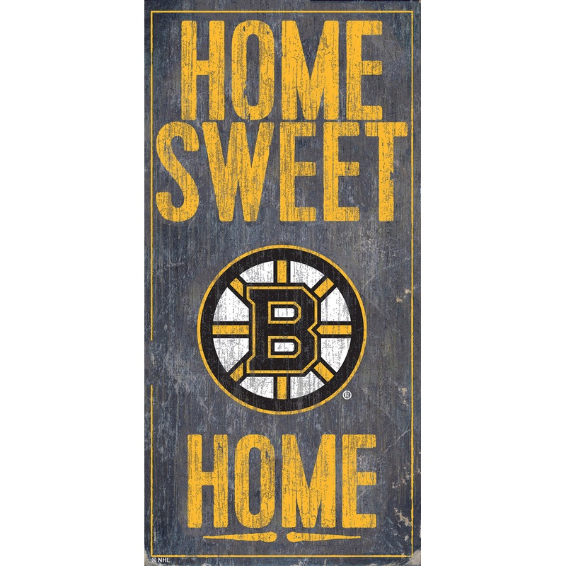 Fan Creations Boston Bruins Home Sweet Home Wood Sign 6×12