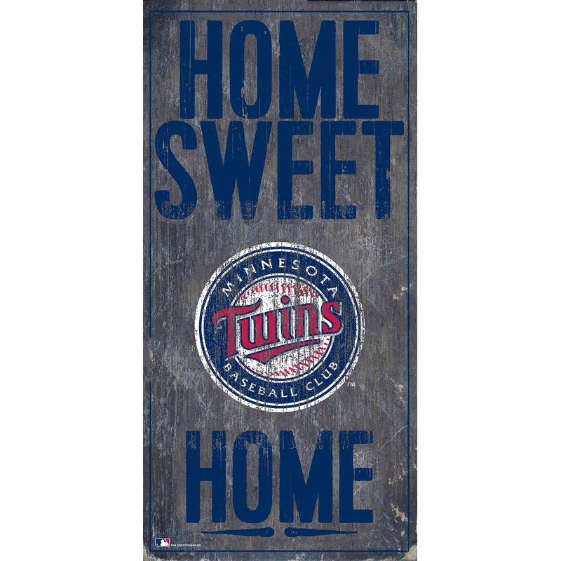 Fan Creations Minnesota Twins Home Sweet Home Wood Sign 6×12