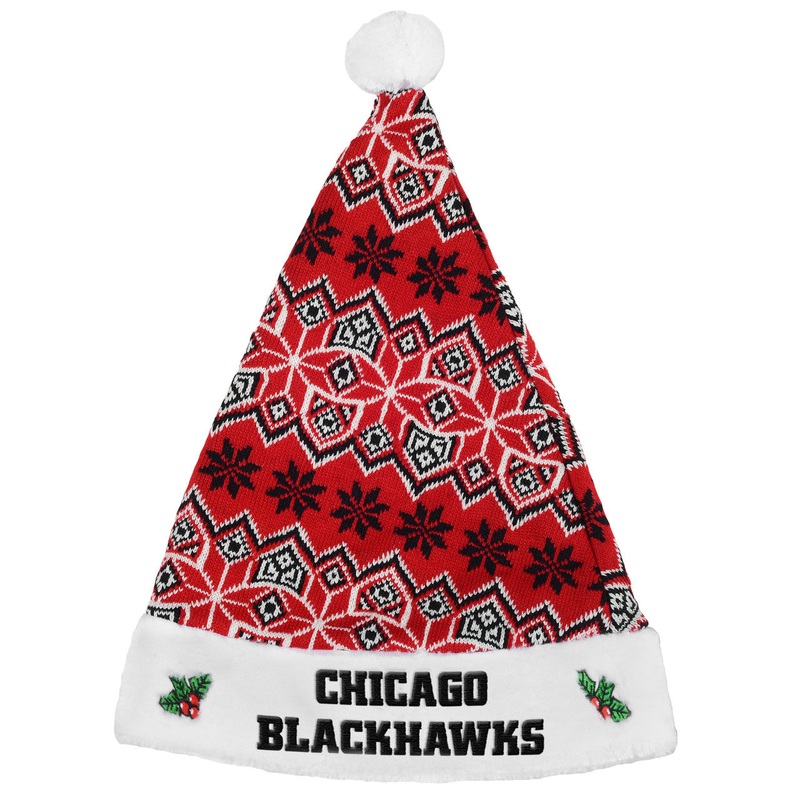 Forever Collectibles Chicago Blackhawks Knit Santa Hat 2015