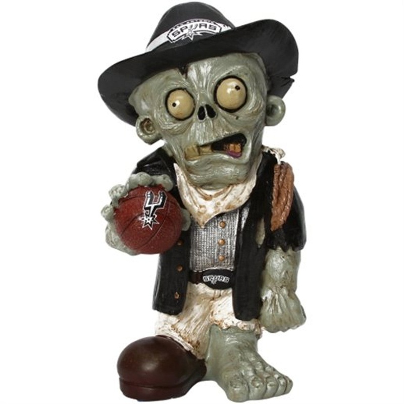 Forever Collectibles San Antonio Spurs Zombie On Logo Figurine
