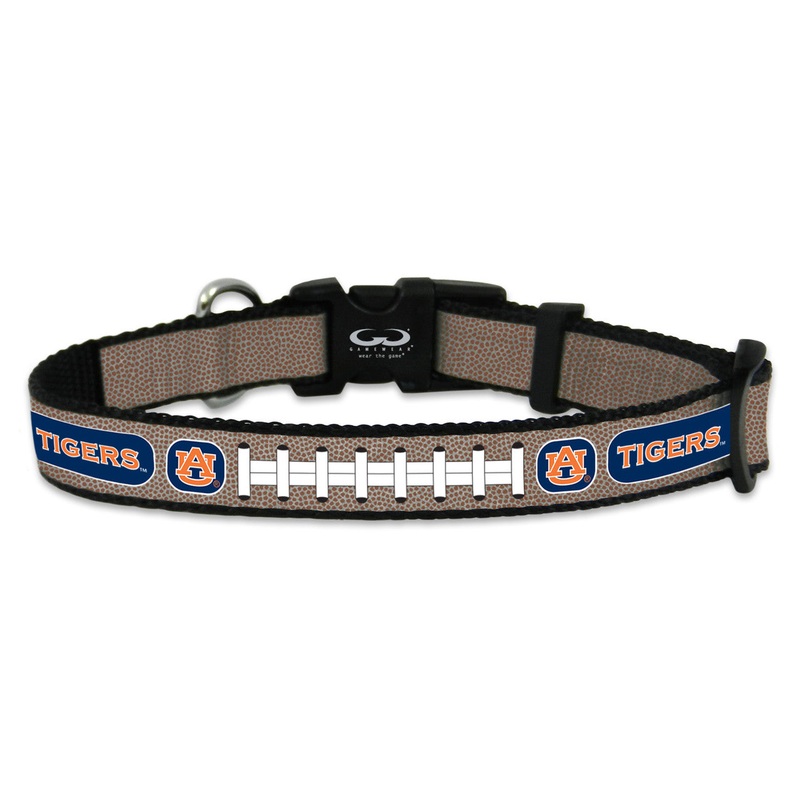 Gamewear Auburn Tigers Reflective Football Pet Collar Size Toy