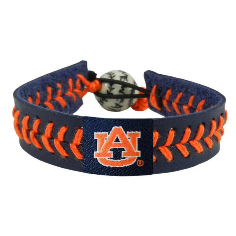 Gamewear Auburn Tigers Team Color Baseball Bracelet