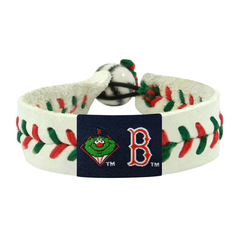 Gamewear Boston Red Sox Wally Mascot Christmas Baseball Bracelet
