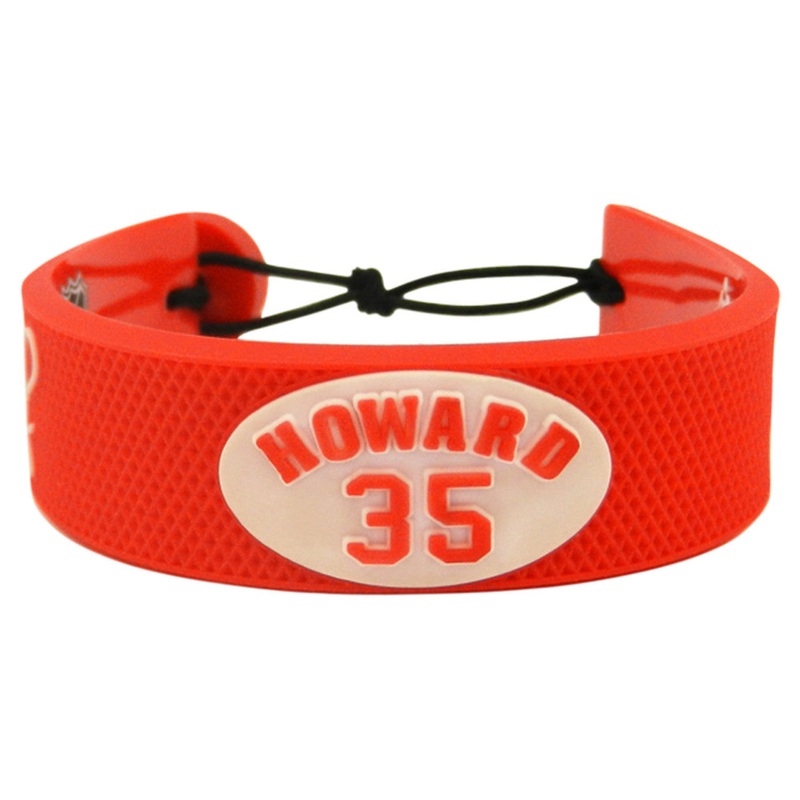 Gamewear Detroit Red Wings Team Color Jimmy Howard Jersey Hockey Bracelet