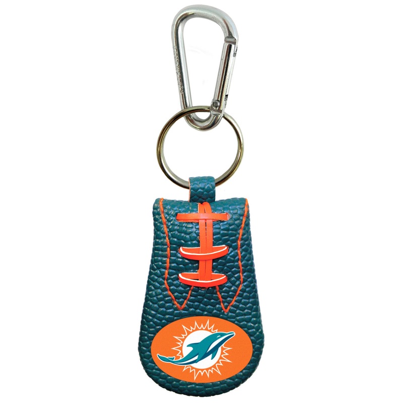 Gamewear Miami Dolphins Team Color Football Keychain