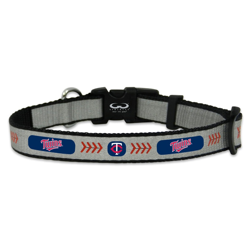 Gamewear Minnesota Twins Reflective Baseball Pet Collar Size Small