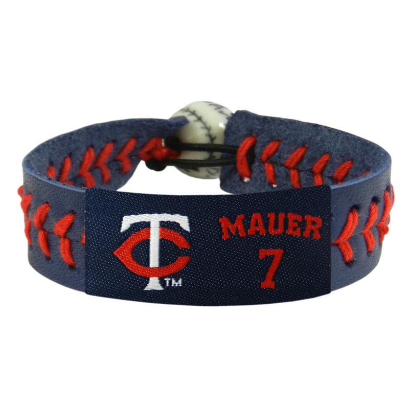 Gamewear Minnesota Twins Team Color Joe Mauer Baseball Bracelet