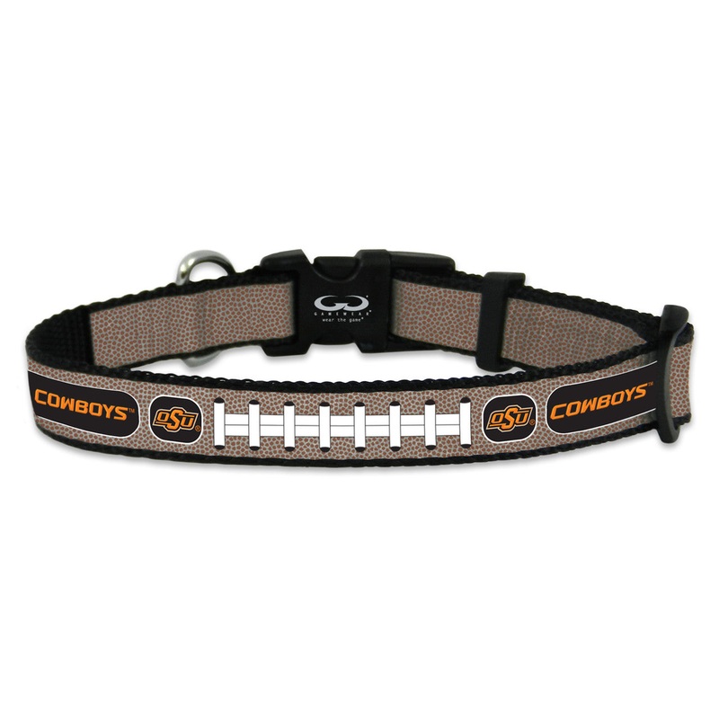 Gamewear Oklahoma State Cowboys Reflective Football Pet Collar Size Small