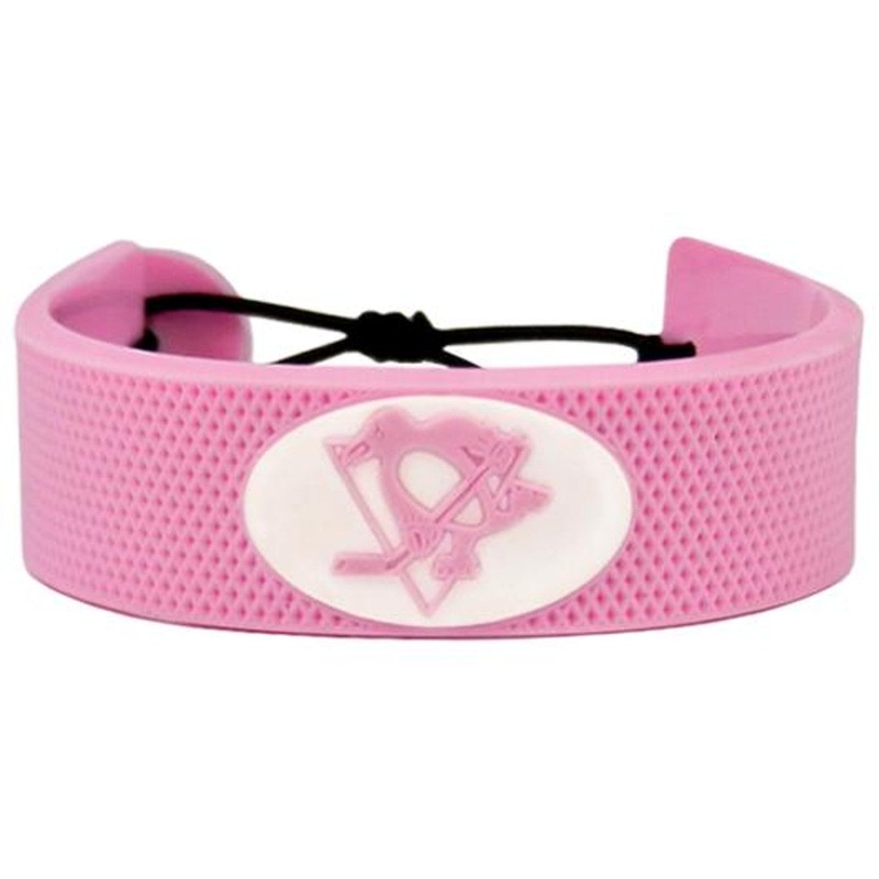 Gamewear Pittsburgh Penguins Pink Hockey Bracelet