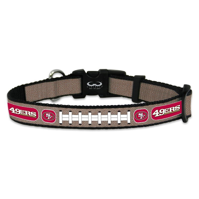 Gamewear San Francisco 49ers Reflective Football Pet Collar Toy