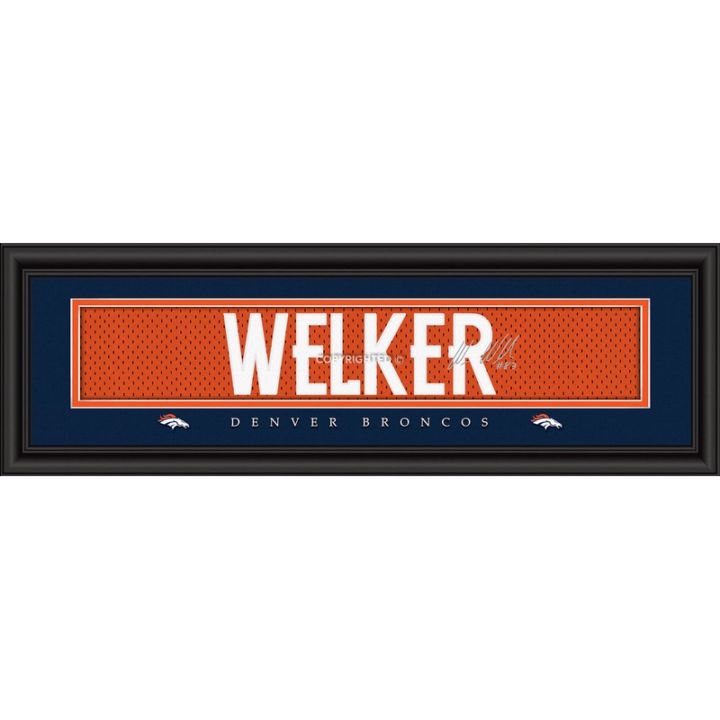 Prints Charming Denver Broncos Wes Welker Signature Style Print 8×24