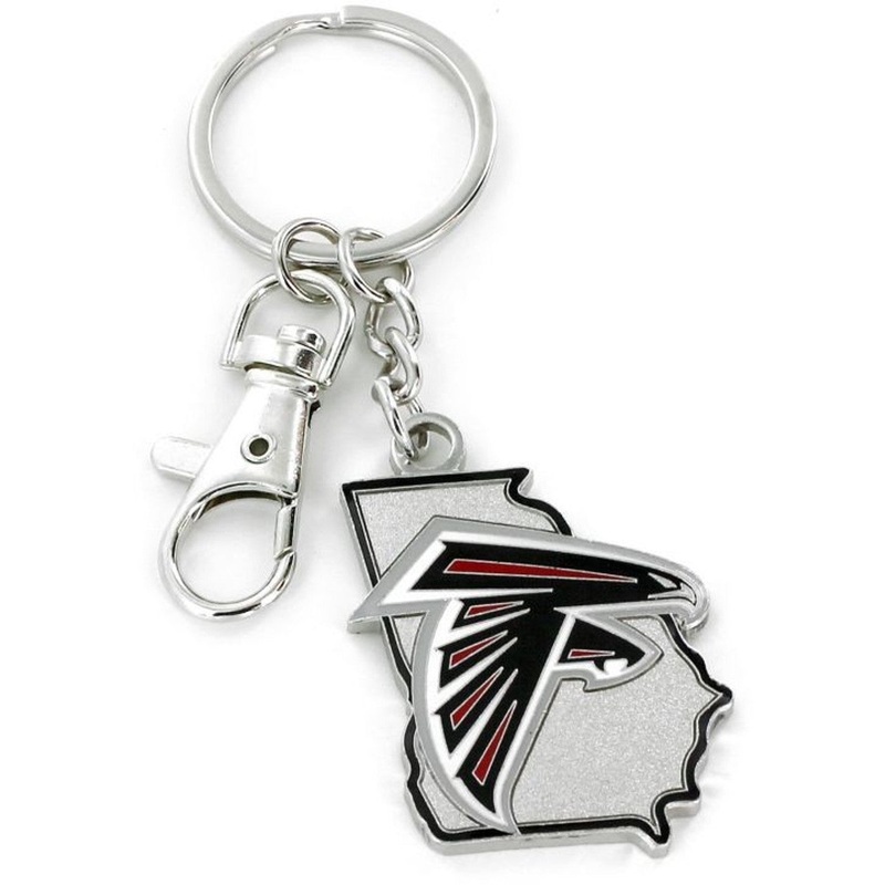Aminco Atlanta Falcons Keychain State Design