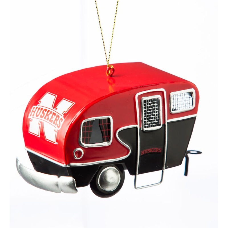 EVERGREEN Nebraska Cornhuskers Camper Design Ornament