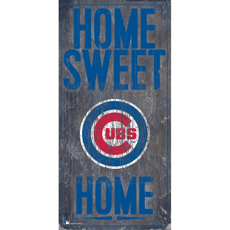 Fan Creations Chicago Cubs Home Sweet Home Wood Sign 6×12