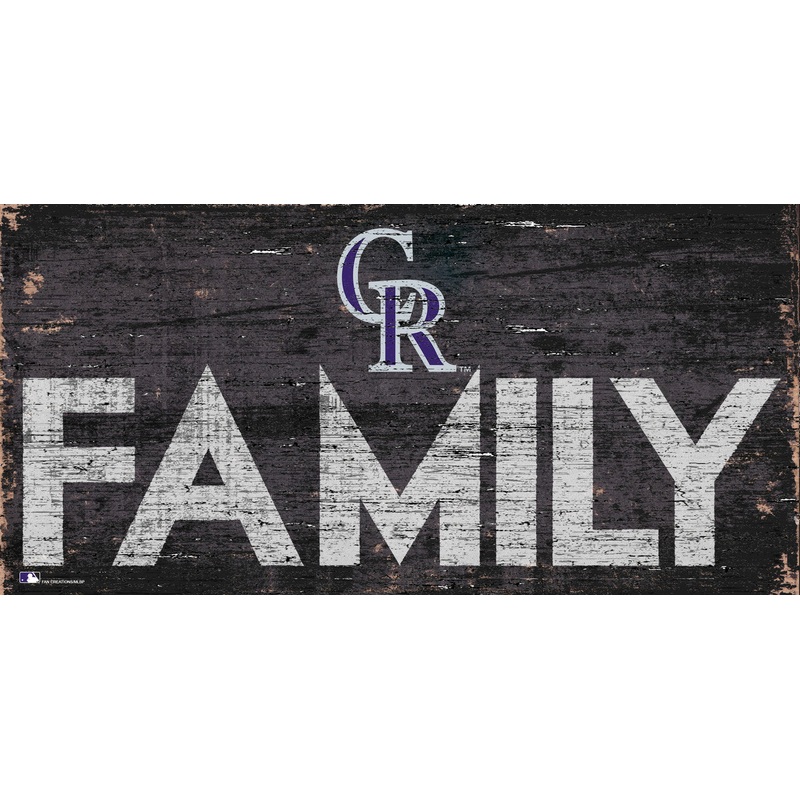Fan Creations Colorado Rockies Family Design Wood Sign 12×6