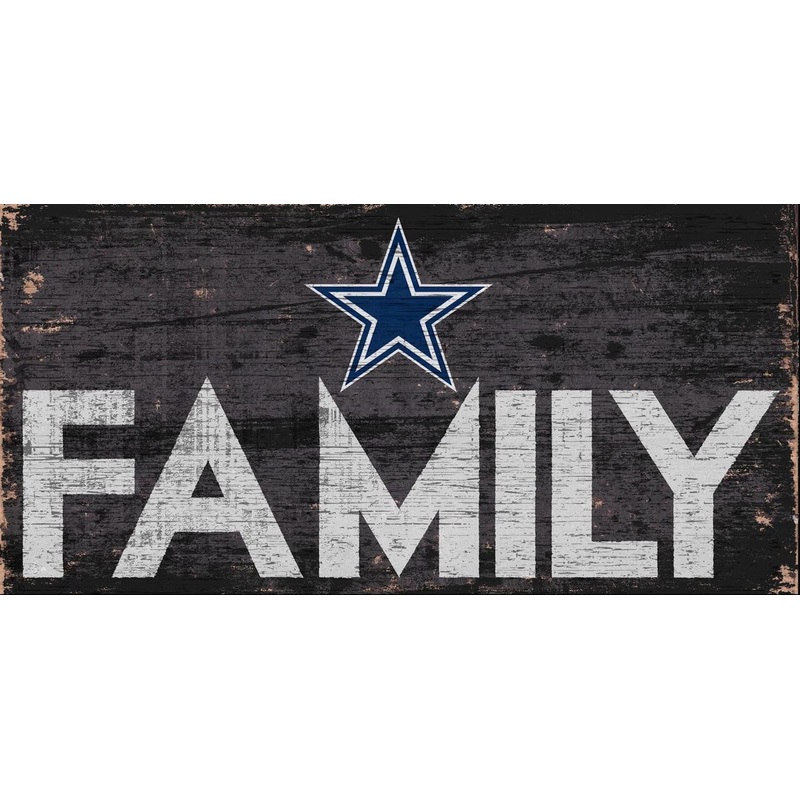 Fan Creations Dallas Cowboys Family Design Wood Sign 12×6