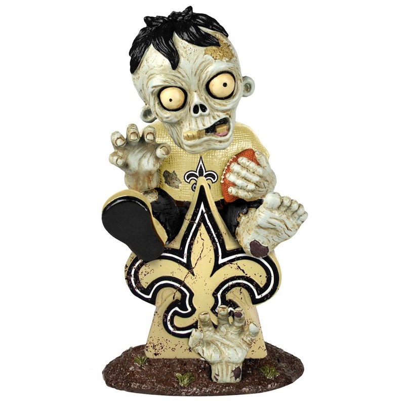 Forever Collectibles New Orleans Saints Zombie On Logo Figurine