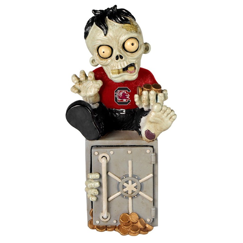 Forever Collectibles South Carolina Gamecocks Zombie Bank Figurine