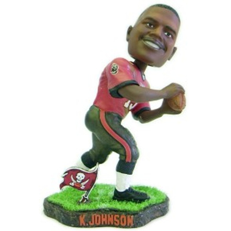 Forever Collectibles Tampa Bay Buccaneers Keyshawn Johnson Game Worn Bobblehead