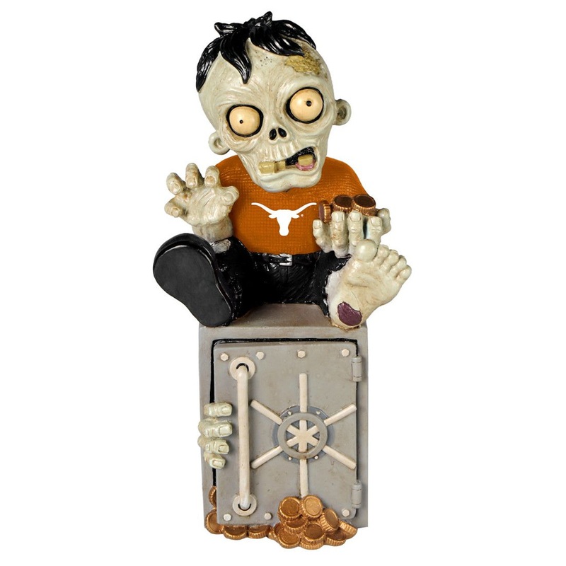 Forever Collectibles Texas Longhorns Zombie Bank Figurine