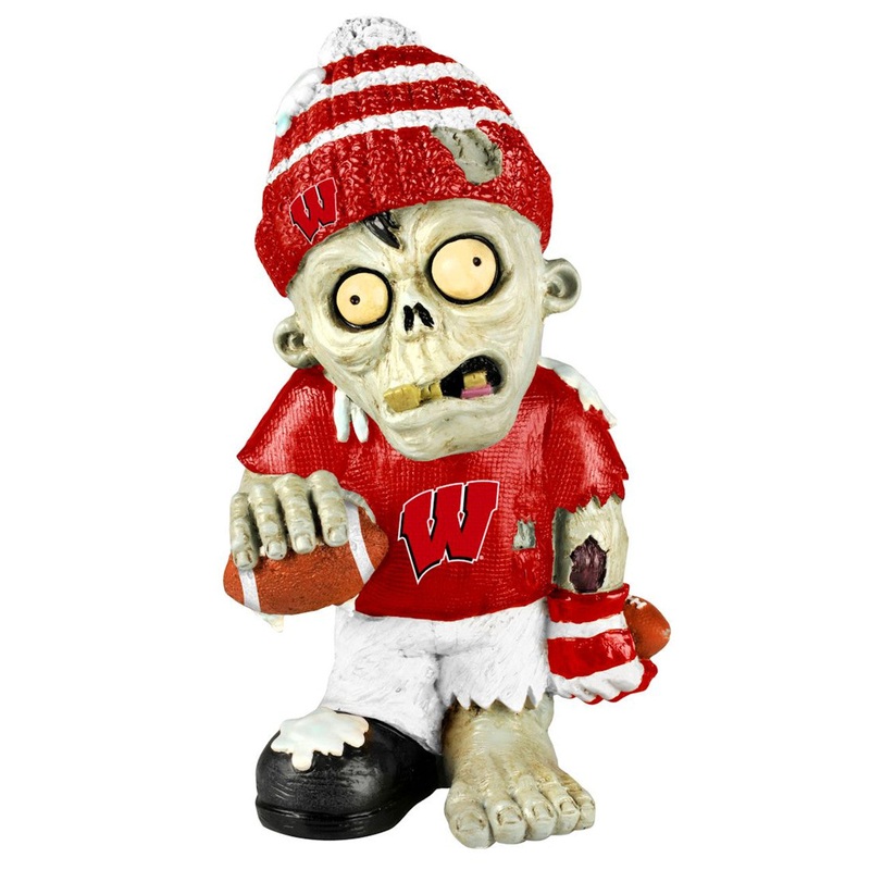 Forever Collectibles Wisconsin Badgers Thematic Zombie Figurine