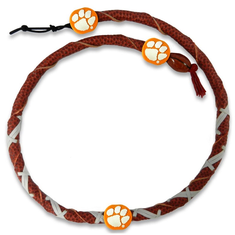 Gamewear Clemson Tigers Spiral Football Necklace