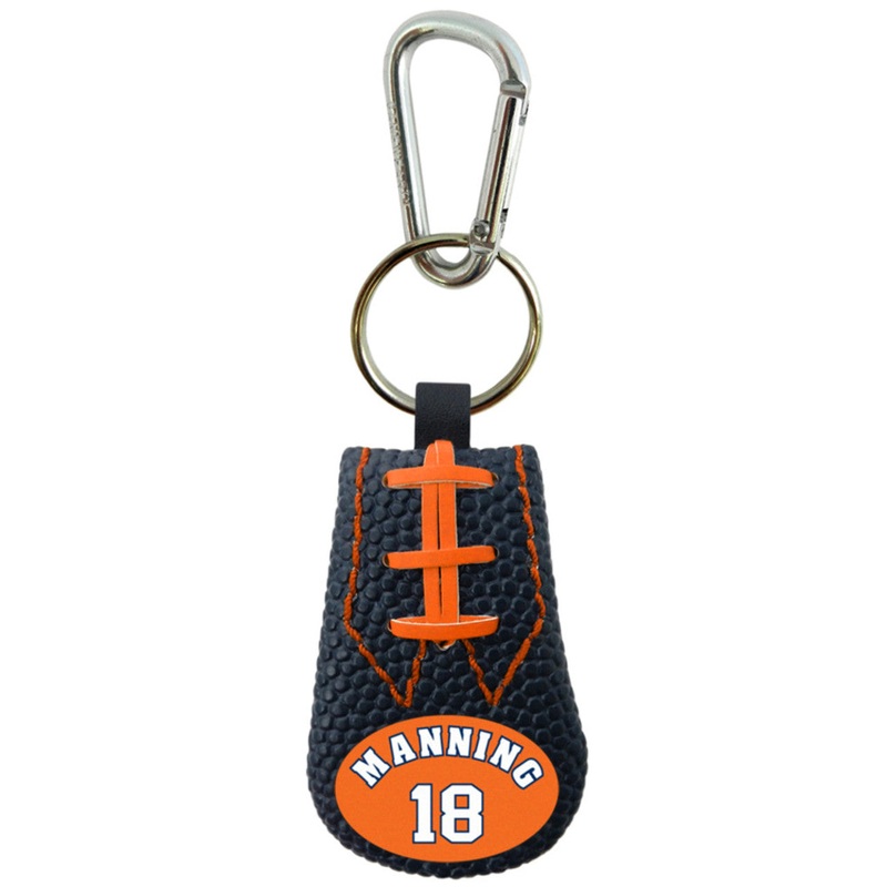 Gamewear Denver Broncos Team Color Peyton Manning Football Keychain