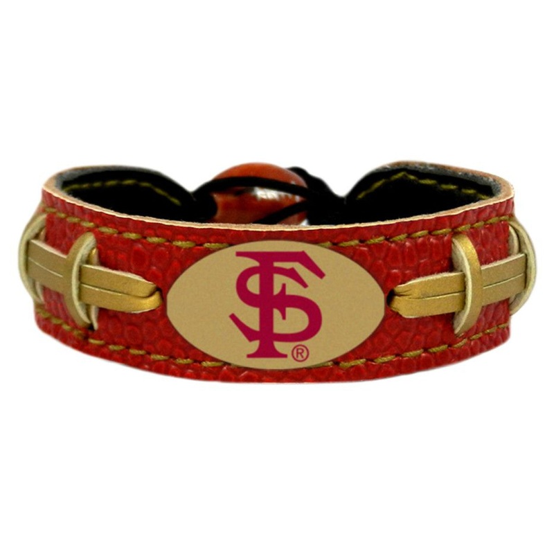Gamewear Florida State Seminoles Team Color Seminole Head Logo Football Bracelet